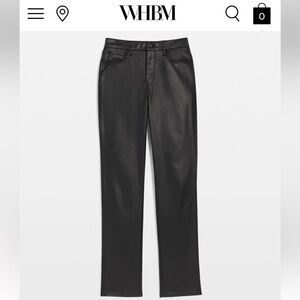White House Black Market High-Rise Slim Boot Coated Jeans
